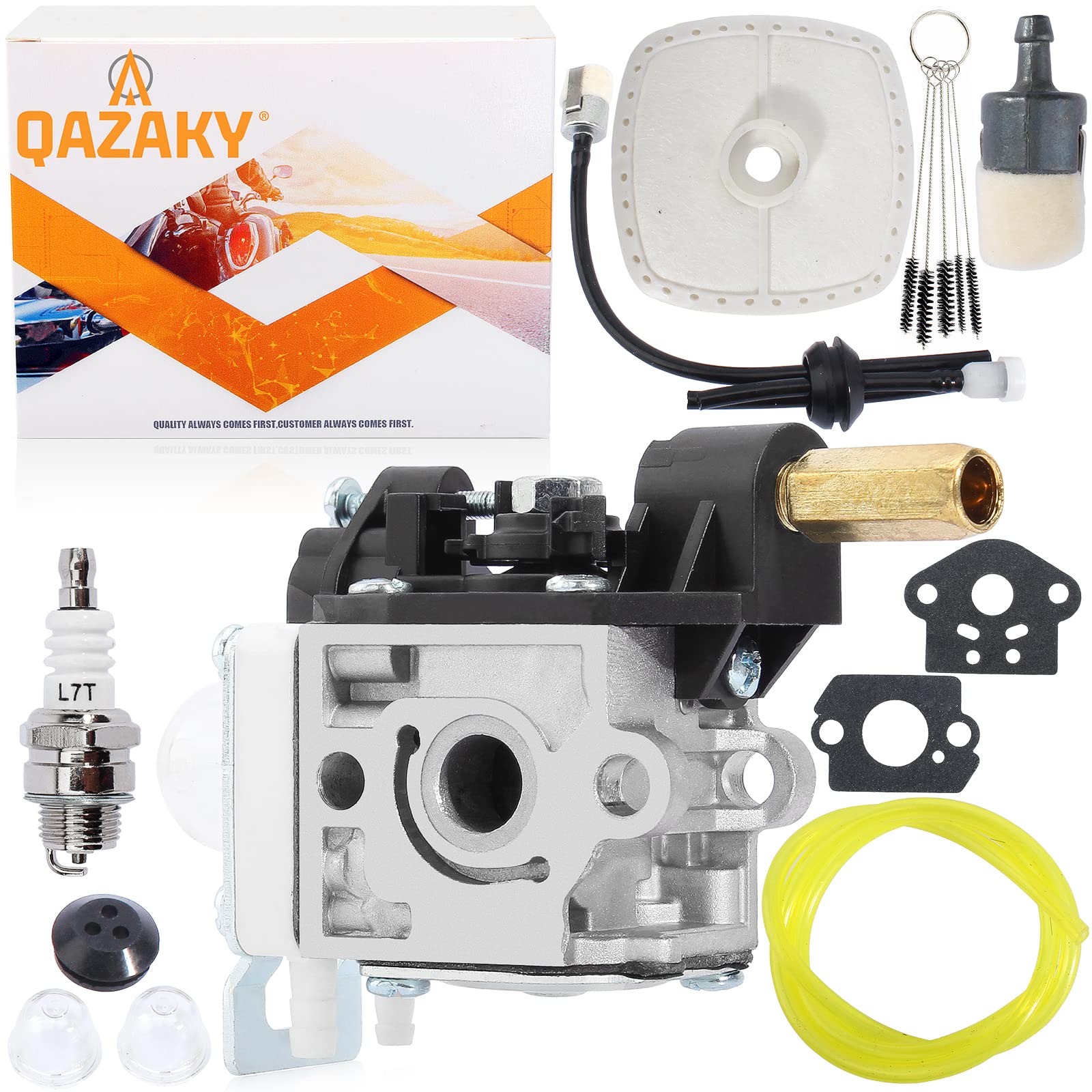 QAZAKY Carburetor Compatible with Zama RB-K112 Echo SRM-266 SRM-266S SRM-266T SRM-266U PPT-266 PPT-266H PE-266 PE-266S PAS-266 SHC-266 HCA-266 String Trimmer Brushcutter Carb A021003830 A021003831