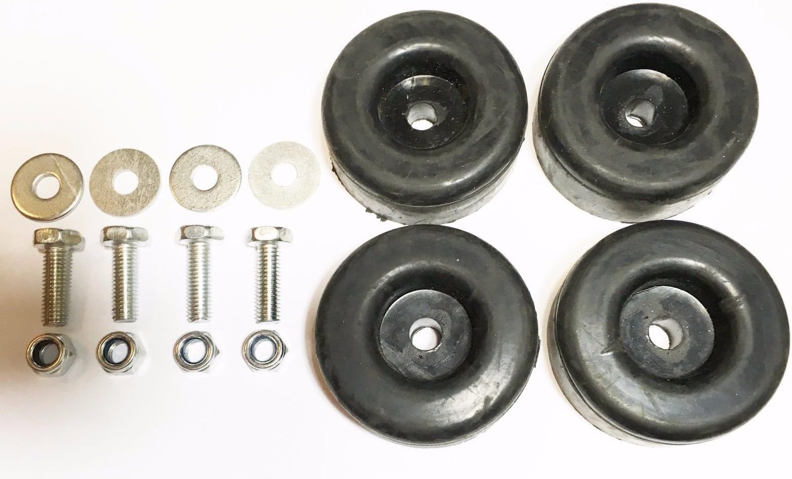 4 PK Rubber Foot Pad Anti Vibration 1" X 2.5" Pressure Washers Generators & More