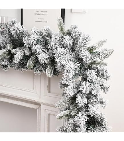Lot De 5 Guirlandes Artificielles De Noël - 2 Mètres De Long - Décore Ton Sapin, Ta Porte Ou Ton Mur Pour Les Fêtes - 6
