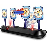EKOOS Electric Shooting Target Shooting Game Toy for Kids with Auto Reset Digital Targets, Compatible with Nerf Guns Water Bo