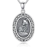 PELOVNY Mouse/Penguin/Fox Necklace for Women 925 Sterling Silver Animal Pendant Necklace Birthday Christmas Jewelry Gifts for Mom Daughter Wife Sister