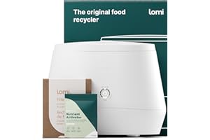 Lomi 1 – 3L, Electric Composter (45 Cycles), World’s First Smart Waste Kitchen Bin That Turns Waste into Natural Fertilizer with a Single Button, Indoor Compost, Kitchen Food Recycler (White, Lomi 1)