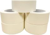 VIROSA Masking Tape Pack of 5 48mm x 50m - Clean Removal 2 inch Rolls view 2