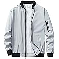 URBANFIND Men's Slim Fit Lightweight Sportswear Jacket Casual Bomber Jacket
