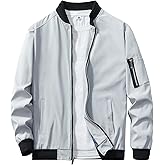 URBANFIND Men's Slim Fit Lightweight Sportswear Jacket Casual Bomber Jacket