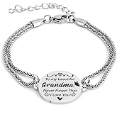 Grandma Gifts Mothers Day Gifts for Grandma Mothers Day Gift Ideas 60 70 80 Birthday Grandmothers Day from Grandson Valentines Day Easter Christmas Stocking Stuffers for Grandparents Chain Bracelets