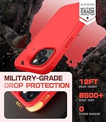 Mobnano for iPhone 15 Case Compatible with MagSafe