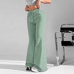 Flared Sweatpants Woman,Wide Leg Yoga