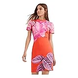 Desigual woMens Casual Dress, Orange, Small US