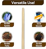 SolaDirect T Type Wooden Shaft Handle 100 cm Beechwood Universal Fit view 4