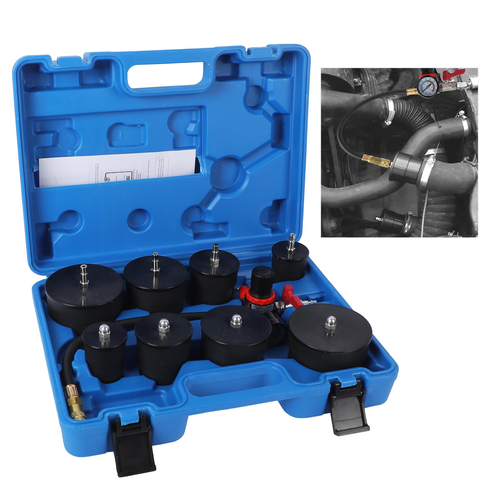 2.25 Inch TURBO BOOST LEAK TESTER - UNIVERSAL - 30 PSI Gauge - FREE SHIPPING - Foto 8