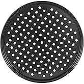 Arcjunys Pizza Pan for Oven Pizza Pans Nonstick Pizza Tray for Oven Round Pizza Pan 12 inch Carbon Steel Pizza Baking Pan Pizza Trays for Cookie Pizza Pie Cake Dishwasher Safe