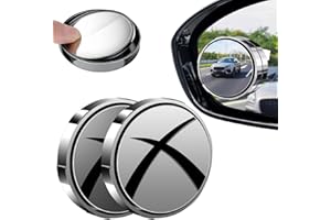 Blind Spot Mirror, 2 Pack Round HD Glass Frameless Suction Cup Car Convex Side Rear View Blindspot Car Mirror Accessories, 36