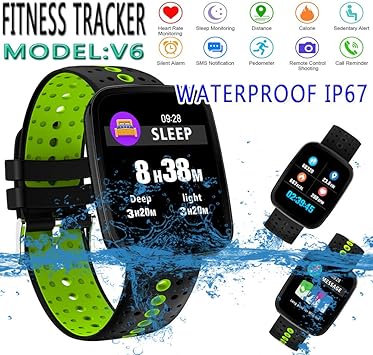 Pulsera inteligente de actividad UHOOFIT Fitness Tracker, para ...