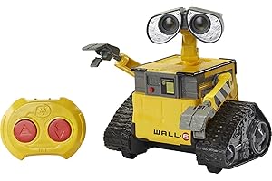 Mattel Disney Pixar WALL-E RC Robot Toy with 20+ Lights & Sounds, Hello WALL-E Action Figure & Remote Control