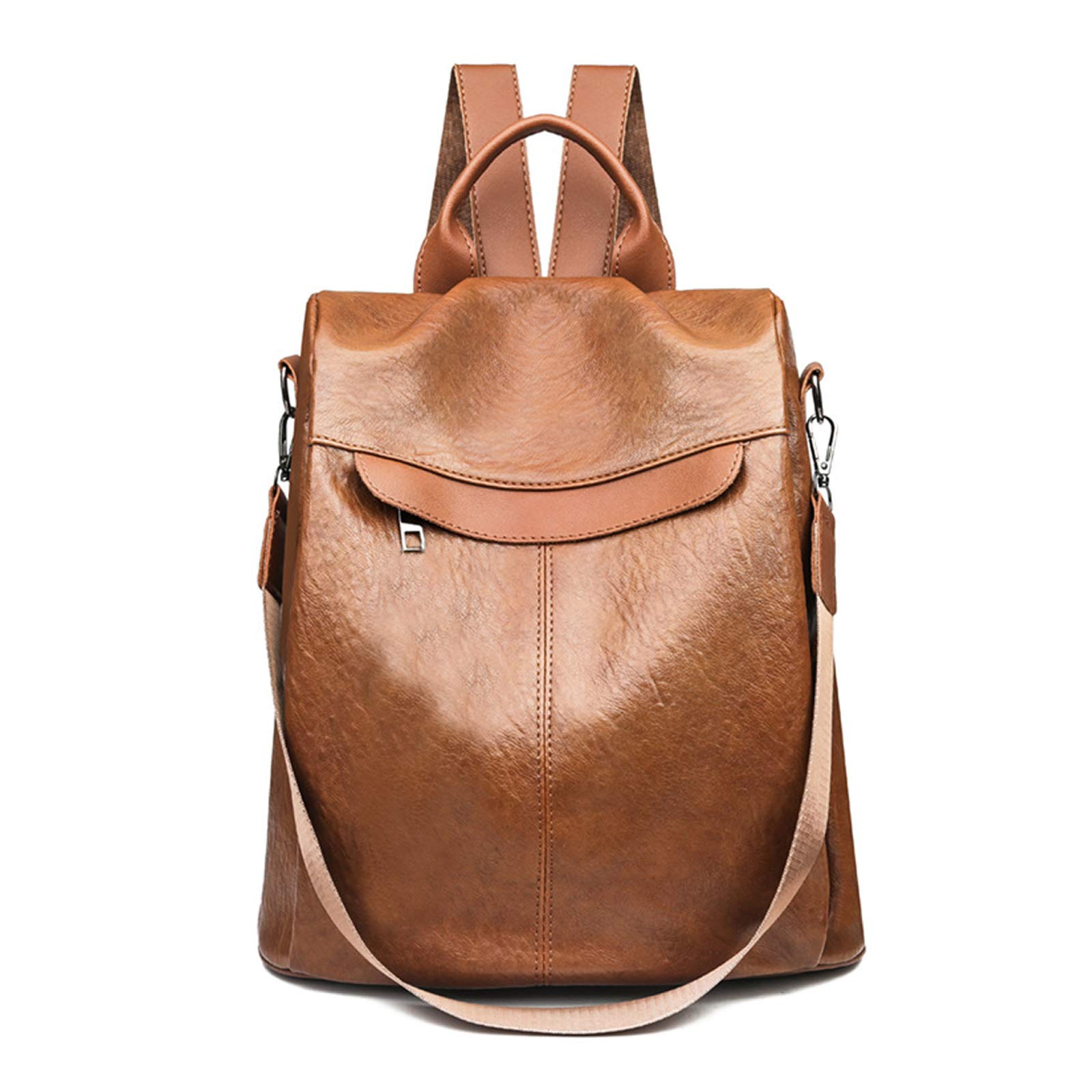 FANDARE Ladies Backpack Women Shoulder Commuter Handbag Waterproof Girls School Bag Casual Daypacks Lightweight Rucksack for Outdoor Travel School Campus Shopping Sport Durable Brown