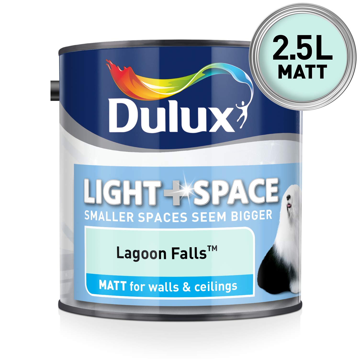 Dulux Light & Space Matt Emulsion Paint For Walls And Ceilings Lagoon