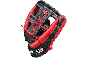 WISDMERY Full Grain Leather Baseball Softball Glove Adult Youth Infield Outfield