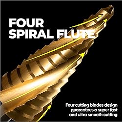 toolant Four Sprial Flute Step Drill