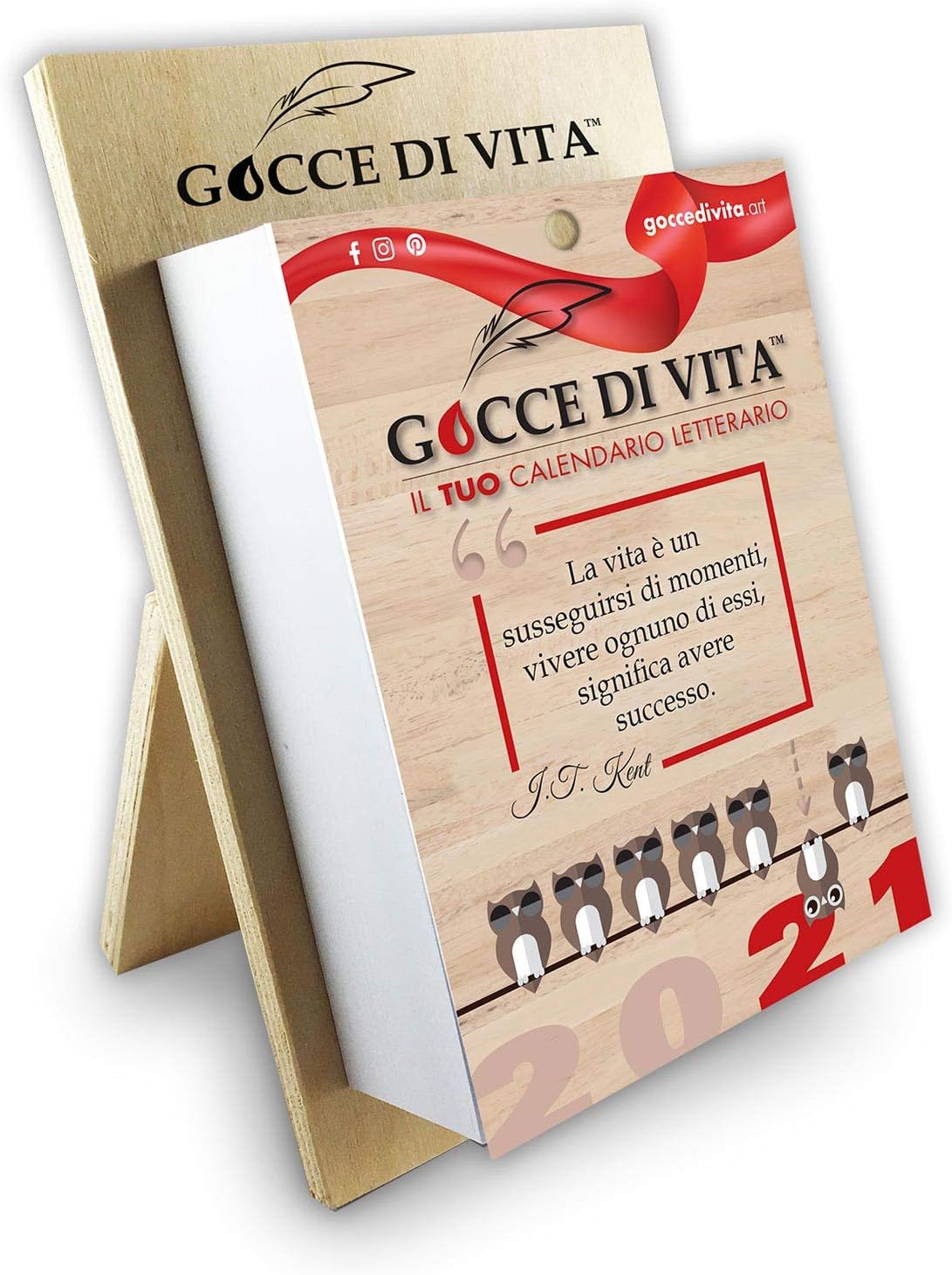 Calendario Letterario 21 Gocce Di Vita Amazon It Cancelleria E Prodotti Per Ufficio