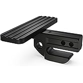 RENO Bumper Step with Slider, 2" Receiver Hitch Slider Skid Protection 45,000 lbs Fit for 3/4" D-Ring or Soft Shackle for Trucks Off-Road Vehicle Towing Recovery Hitch Protection (Aluminum, Black)