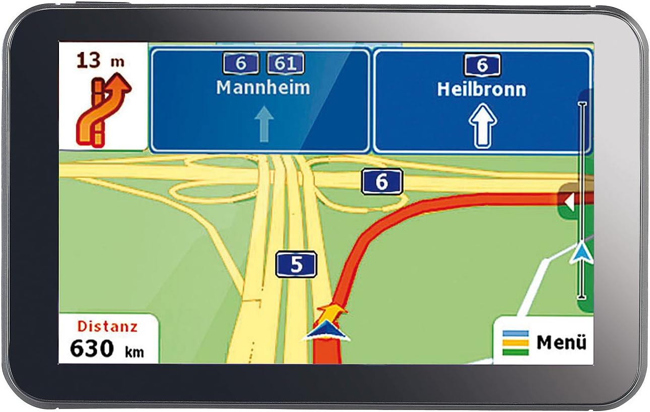 PEARL Navi: 5"-GPS-Navigationssystem VX-50 Easy mit Karten für