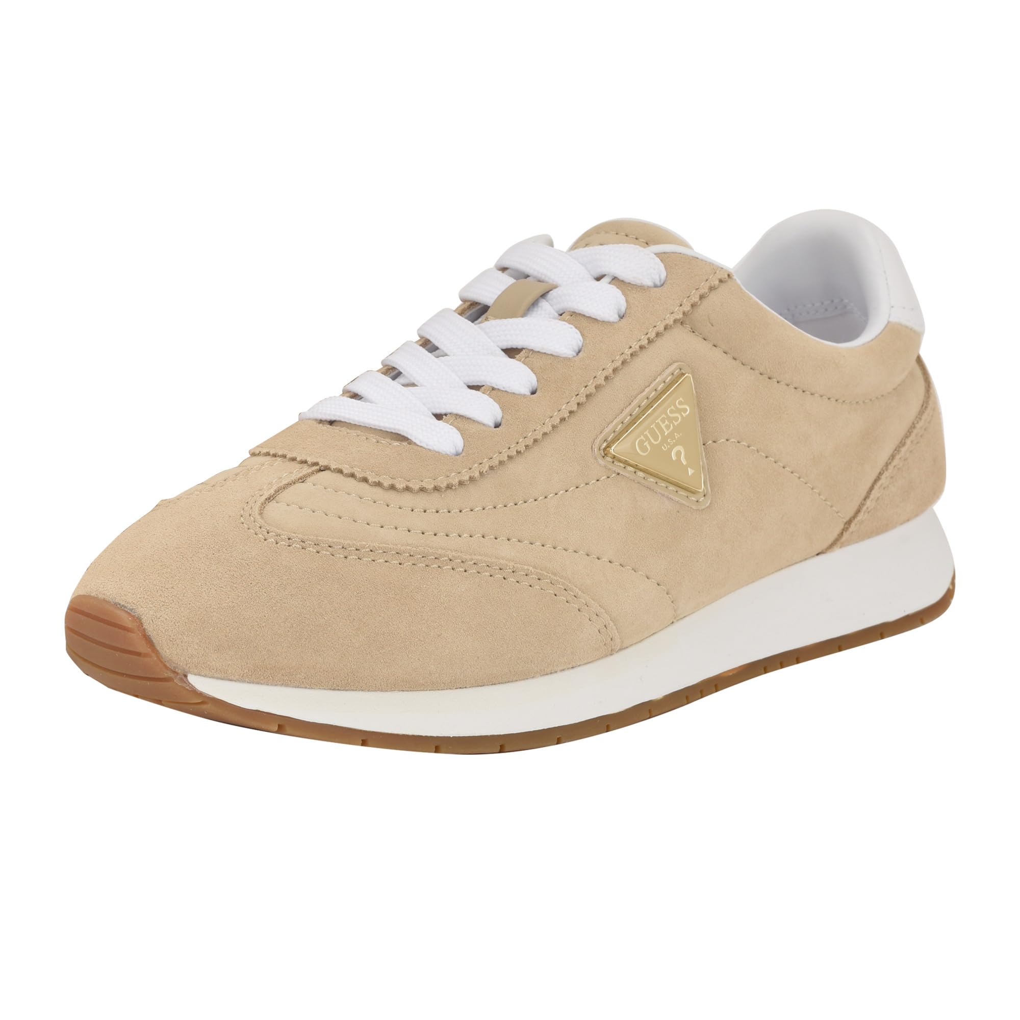 Guess Women’s Joggin Sneaker, Light Natural/White 110, 11