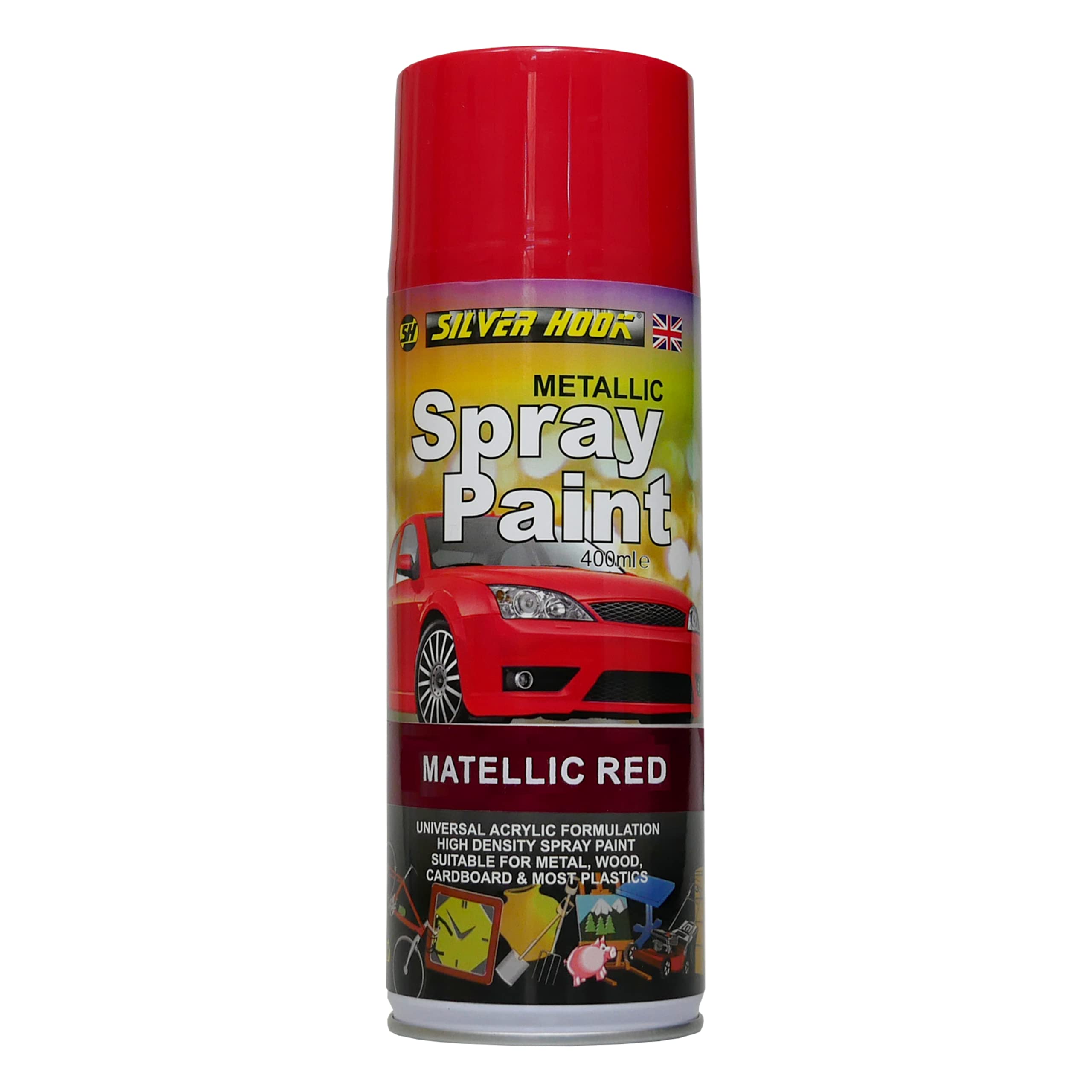 SILVERHOOK Metallic Red Spray Paint 400ml
