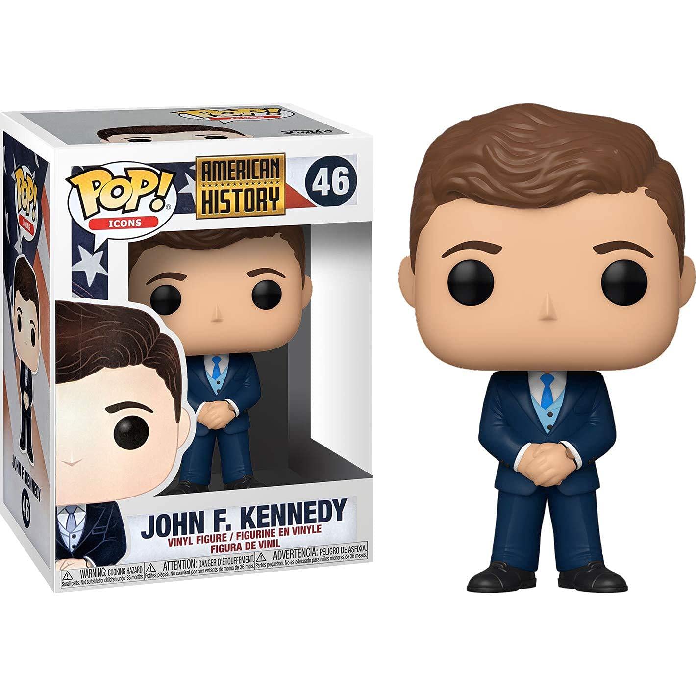 Funko Pop! Icons: John F. Kennedy - Image Rights - Collectable Vinyl Figure - Gift Idea - Official Merchandise - Toys for Kids & Adults - Ad Icons Fans - Model Figure for Collectors and Display