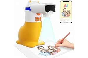 Yoturetoys AI Drawing Projector for Kids, Smart Art Tracing Machine to Inspire Creativity with Voice Learning & Photo-to-Sket