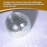 sourcing map 14400pcs Black Glass Mirror Disco Ball Tiles 5x5mm Self-Adhesive view 5
