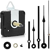 Wall Clock Repair Kit, 1-1/5" Mechanism Timepiece Repair Kit with Peach-Shaped Hands, Clock Movement Parts Motor Replacement 