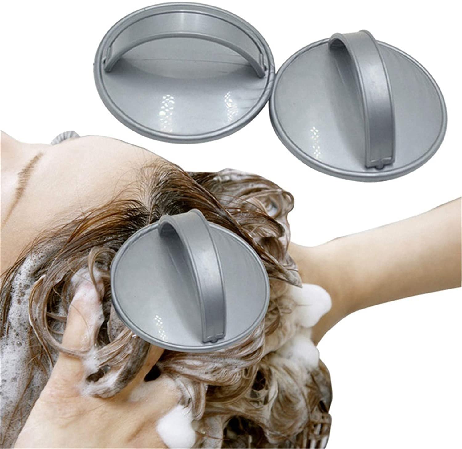 Big Beard Black Scalp Massage Be-Bop Hair Brush Gentle Shampoo for Salons Barbers & Home Use 1X (Grey)