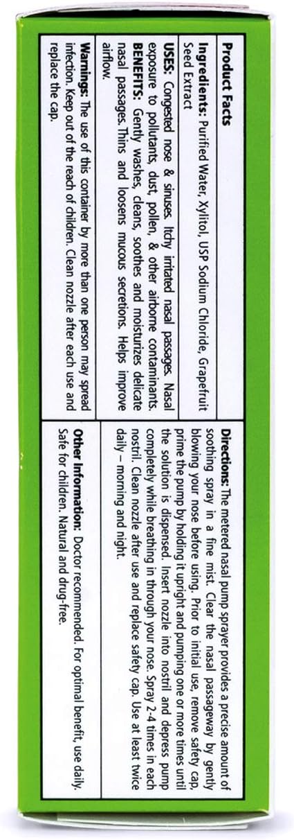 XLEAR Nasal Spray, 1.5 Fl Oz, All-Natural Saline and Xylitol Moisturizing Sinus Care - Immediate and Drug Free Relief From Congestion, Allergies, and Dry Sinuses: Health & Personal Care