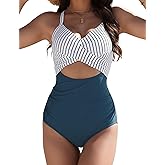 Women's One Piece Swimsuit Tummy Control Bathing Suits Sexy Cutout Swimwear Full Coverage Swim Suits for Women 2026