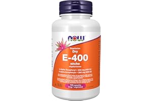 NOW Supplements, Vitamin E-400 IU D-Alpha Tocopheryl, Dry, Antioxidant Protection*, 100 Veg Capsules