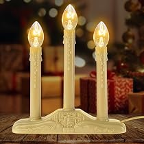 Amazon.com: 3 Lights Electric Window Candles,Flameless Christmas ...