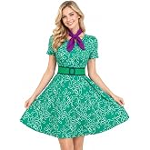 EDAUWAE Joy Costume Women Disgust Dress Inside Cosplay Out Halloween Dress Short Sleeve Dance Dress