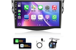 4G+64GB- for Toyota RAV4 2006-2012 Wireless CarPlay Car Stereo Receiver, 9 Inch Android Auto IPS 1280 * 720 Touchscreen Headu