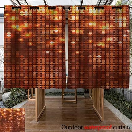 Amazon Com Curtains For Living Room Copper Vibrant Colored Dots