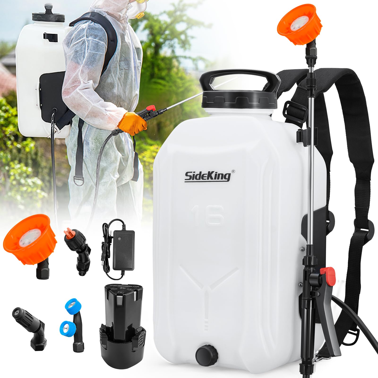 SideKing Battery Powered Backpack Sprayer 4