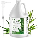 2-in-1 Shampoo and Body Wash with Pump - Aloe Vera & Bamboo Water Infused Moisturizing Formula Body Shampoo - Gentle, Refresh