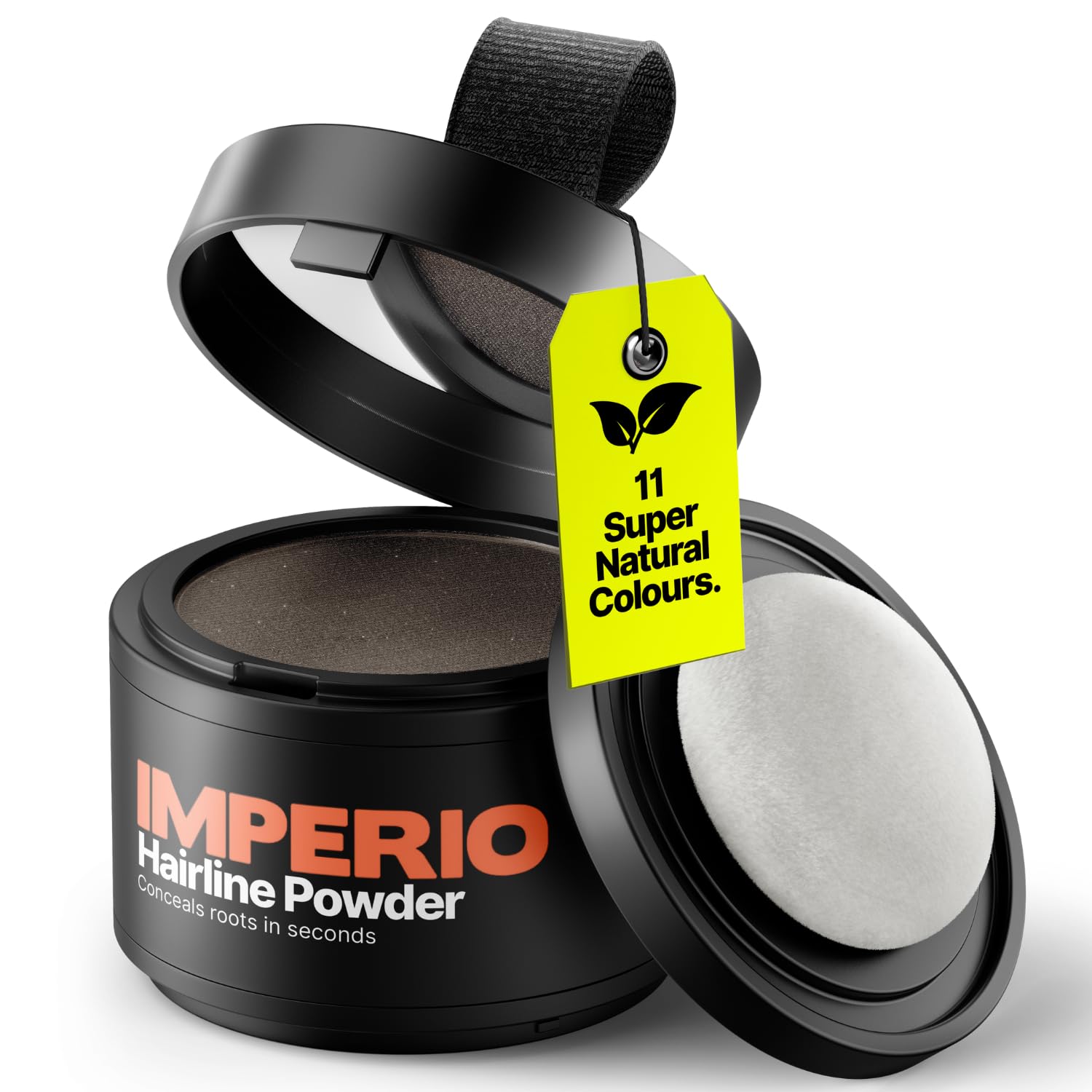 IMPERIO Root Touch Up Powder - Hairline Powder for Women and Men, Waterproof Root Touch Up to Cover Roots - Super natural Colours - 4g (Dark Brown)