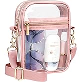 PACKISM Clear Bag for Stadium Events - Clear Purses for Women Transparent Crossbody Messenger Bag for Concerts Game Day