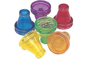 Fun Express Transparent Prism Kaleidoscope Toys (Bulk Set of 12) Novelty Party Favors and Giveaways