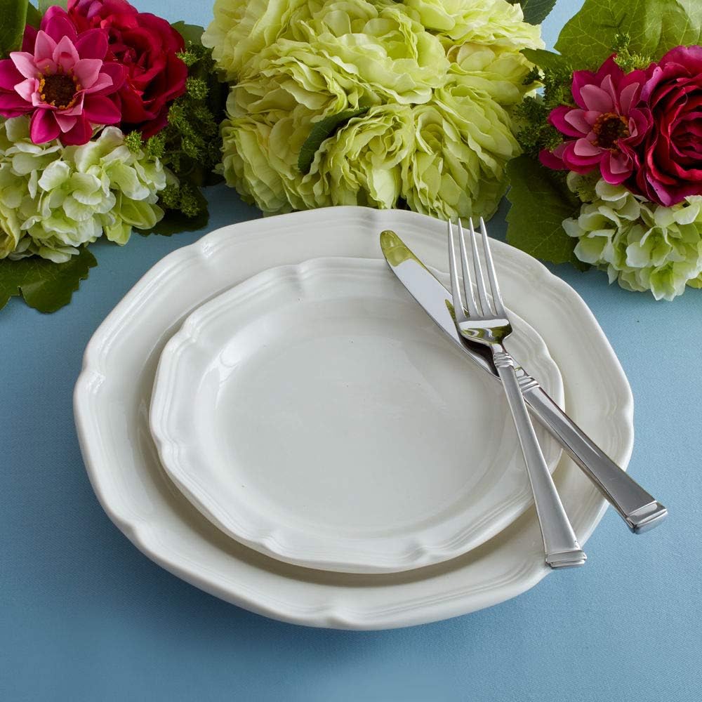  | Mikasa French Countryside Dinner Plate, White, 10.75-Inch - F9000-201: Cereal Bowls