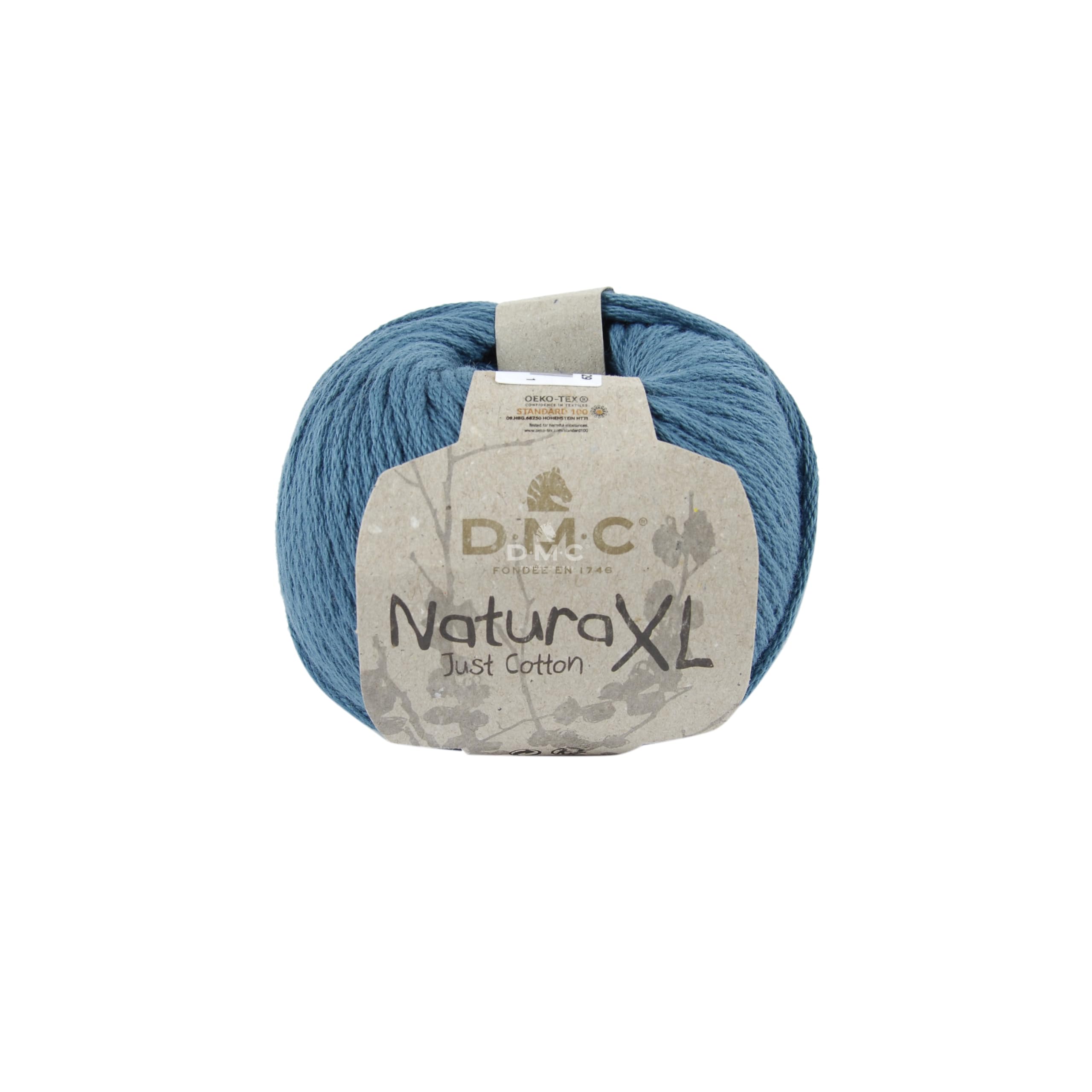 DMC Natura XL Yarn, 100% Cotton, Colour (71), Blue, 100g