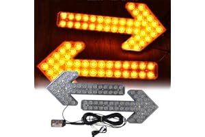 SSCYHT-WARNING LIGHT SSCYHT Car Traffic Arrow Flashing Light Guide Warning Indicator, Traffic Consultant Led Directional Arrow Light,12v,60cm