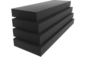 Caballus GWP04 Garage Wall Protector Car Door Protectors, Garage Accessories, Parking Stopper for Garage, Tool-Free, Designed in Germany (4-Pack Black)