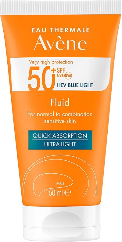 AVENE Very High Protection Fluid SPF50+ Ultra-Light Face Neck 50ml Sensitive